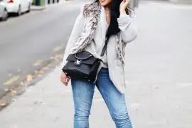 Paris Chic Style How To Wear A Faux Fur Vest Parisian Chic Style Everyday Fashion Streetstyle 1_resize