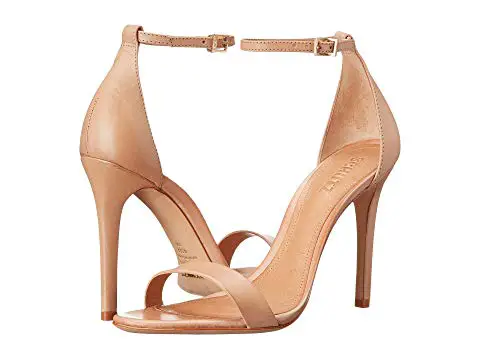 What Color Shoes To Wear With A Red Dress Nude Beige Blush Shoes Schutz Cadey-Lee Paris Chic Style 6