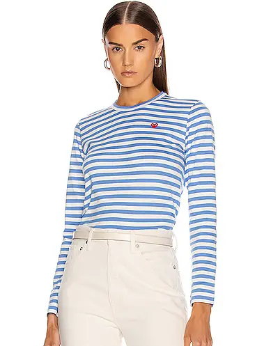 French Stripe Tops Outfit Paris Chic Style