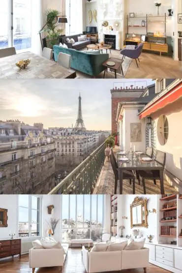 Best Airbnbs In Paris Eiffel Tower Views Balcony Affordable Cheap Luxury Paris Airbnb Apartment For Rent Holiday Vacation Paris Chic Style