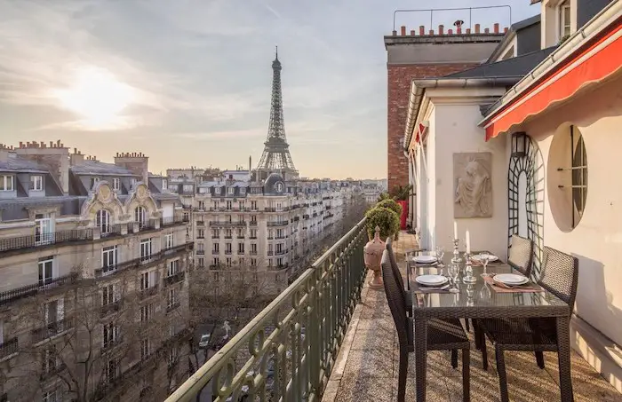 Best Luxury Paris Airbnbs With Eiffel Tower Views Rooftop Terrace VRBO Paris Apartment For Rent Paris Chic Style