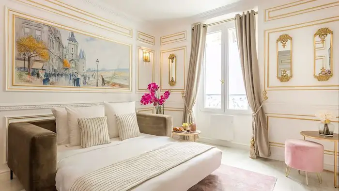 Cheap Luxury Airbnb In Eiffel Tower Paris Apartment For Rent For Holiday Anti-Covid Cleaning Paris Chic Style