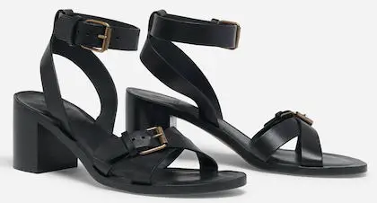 Ba&sh Comfortable Stylish French Sandals For Work, Walking Everyday Parisian Streetstyle Shoes Paris Chic Style