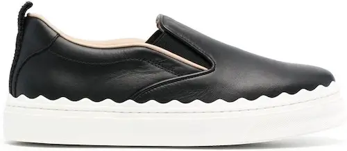 Chloe French Parisian Shoes Black Slip On Sneakers For Work, Walking, Street Style, Everyday Shoes, Work, Travel Paris Chic Style