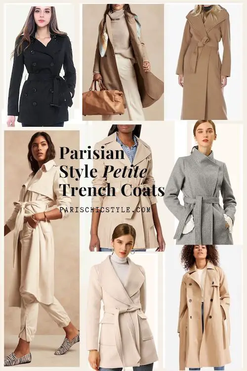 Petite Trench Coat Jackets For Women, Lined Trench Coat Womens Petite