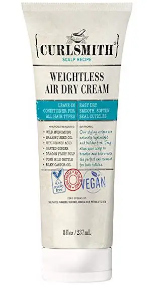 Curlsmith Weightless Air Dry Cream- Best Curl Cream For Fine Hair & For All Hair Types Paris Chic Style