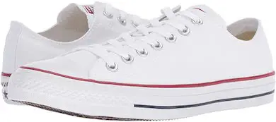 Best Canvas White Sneakers For Women- Converse Chuck Taylor Low Top White Sneakers Paris Chic Style