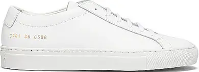 Best Designer White Sneakers- Italian White Sneakers Common Projects Original Archilles Leather Sneakers Paris Chic Style 