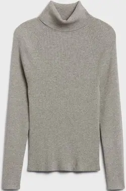 Sustainable Warm Ribbed Turtleneck Sweater For Capsule Winter Wardrobe Parisian Chic Style