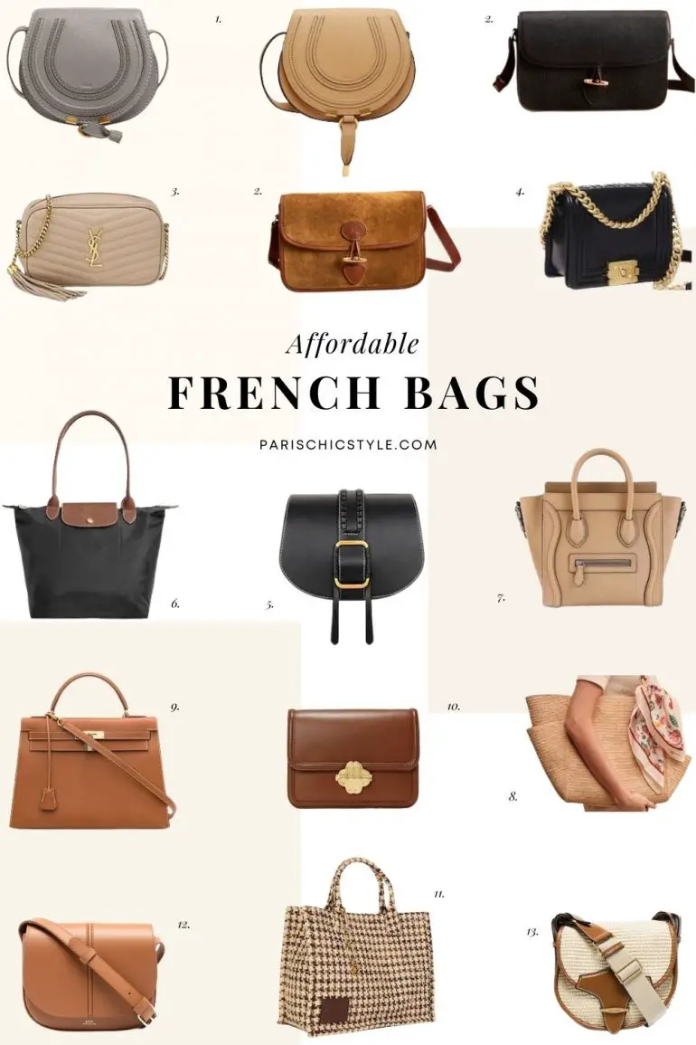 13 Affordable French Bags French Handbags & Parisian Bags