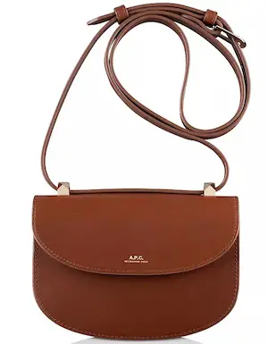 Parisian Crossbody Bags- A.P.C French Shoulder Bags For Going Out, Travel, Street Style, & Work Paris Chic Style