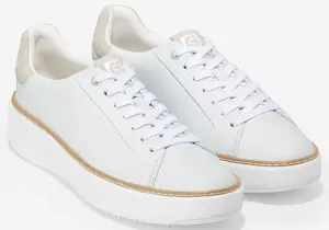 Comfortable Leather Sneakers With Arch Support- Cole Haan Topspin Sneaker Low Top Sneakers For Women