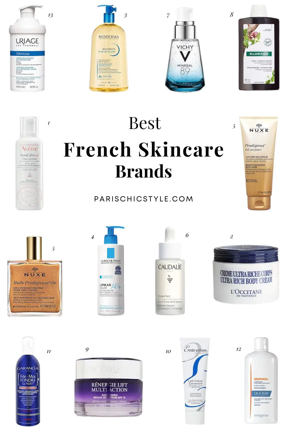Best French Skincare Brands Parisian Skincare Products Paris Chic Style