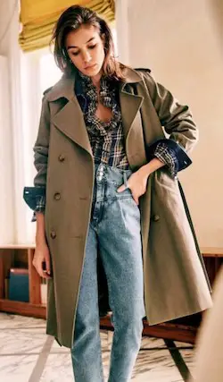 Sezane Parisian Coat- French Trench Coats For Women Paris Chic Style