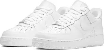 Nike Air Force 1 '07 Sneakers- Parisians & French Women Wear Paris Chic Style